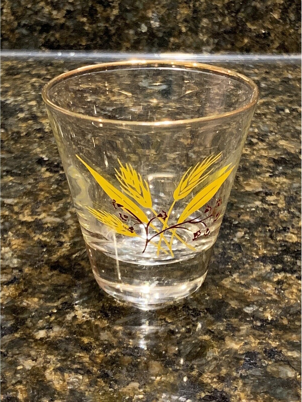 One Century 4 oz. Glass Bar Ware Double Old Fashioned Autumn Gold REPLACEMENT